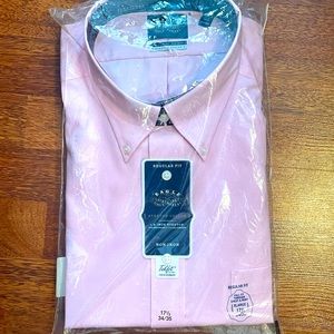 NWT EAGLE PINK MEN’S COLLARED SHIRT